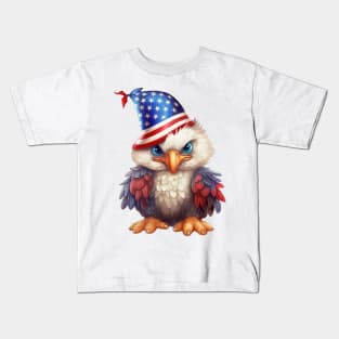 4th of July Baby Bald Eagle #8 Kids T-Shirt